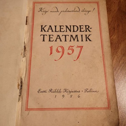 Kalender-teatmik 1957