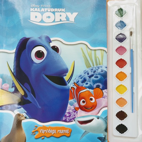 Kalatüdruk Dory värviraamat