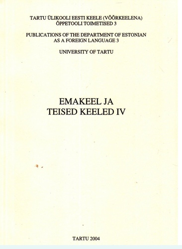 EMAKEEL JA TEISED KEELED IV