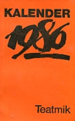 Kalender 1986. Teatmik
