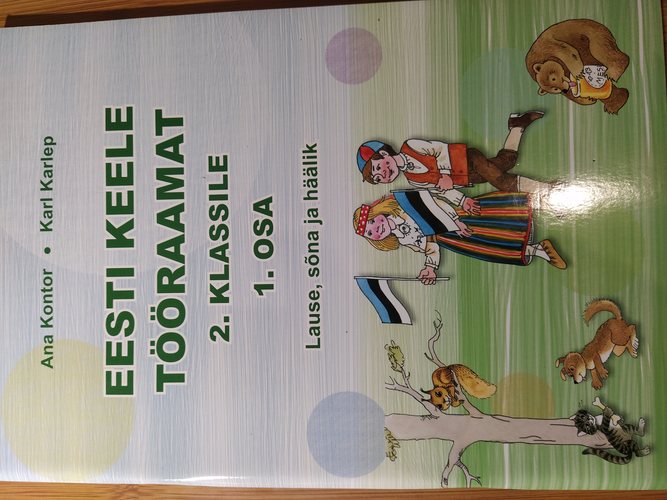 Eesti keele tööraamat 2. klassile 1. osa.