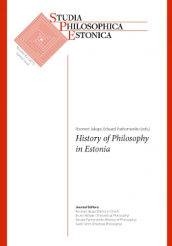 History of Philosophy in Estonia