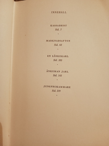 Lustspel och enaktare