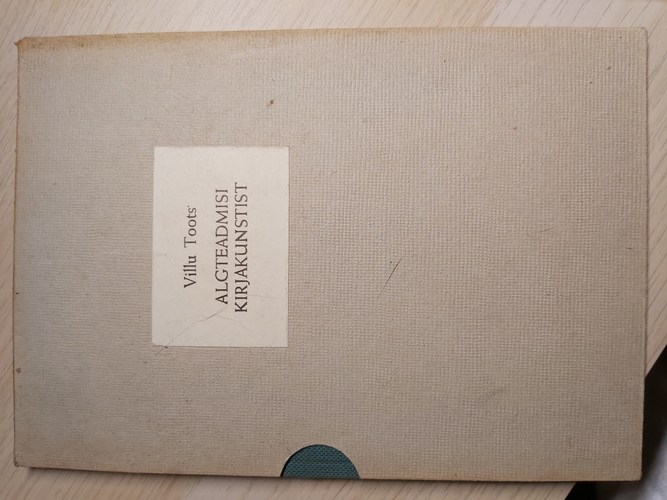 Algteadmisi kirjakunstist