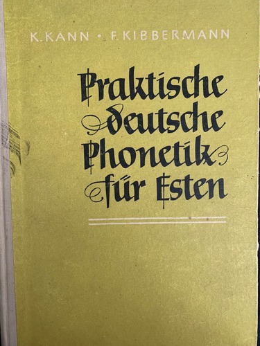 Praktische deutsche Phonetik für Esten