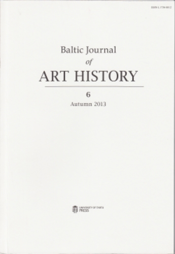 Baltic Journal of Art History, Autumn 2013