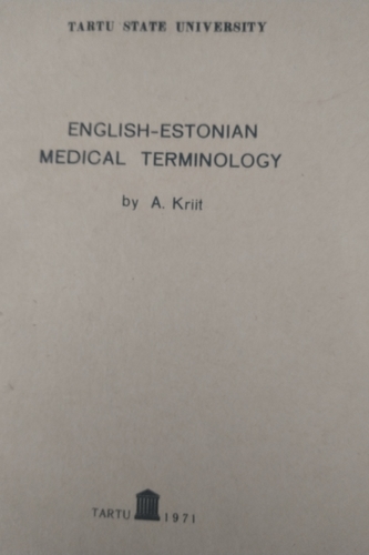 English-Estonian medical terminology