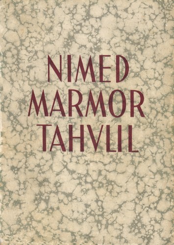Nimed marmortahvlil