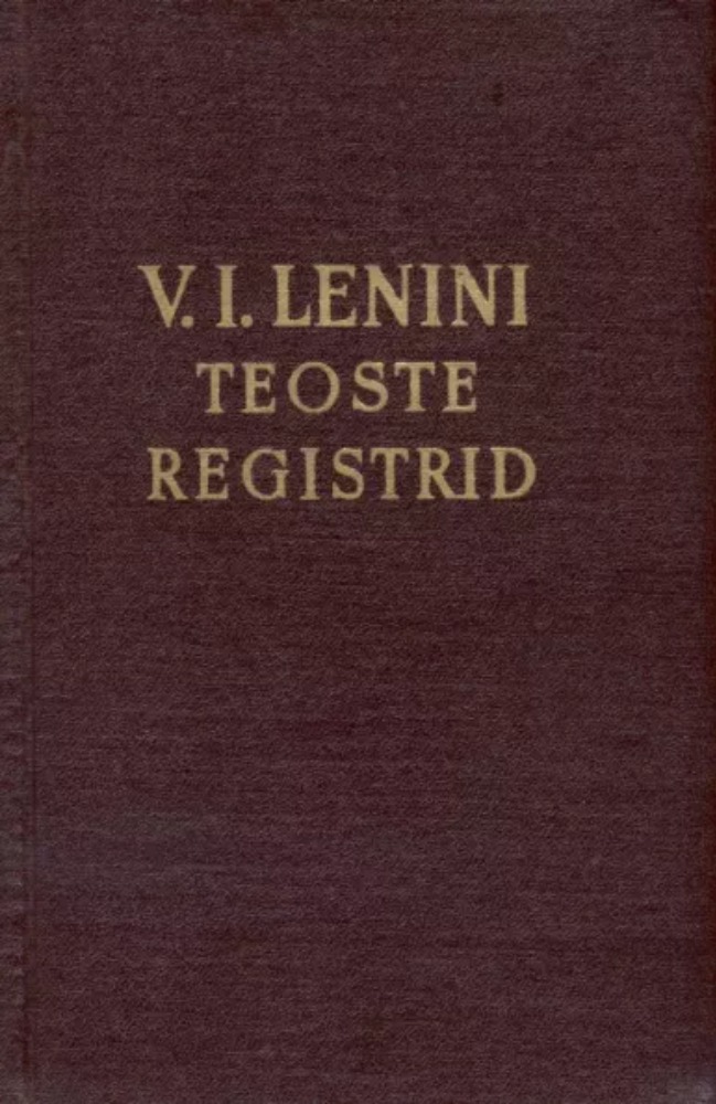 V. I. Lenini teoste registrid 2. osa