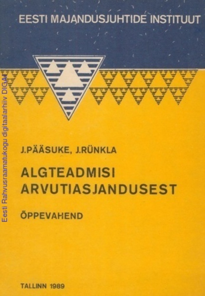 Algteadmisi arvutiasjandusest