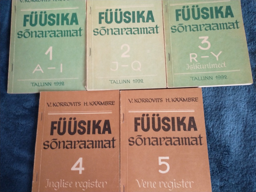 Eesti-inglise-vene füüsika sõnaraamat 