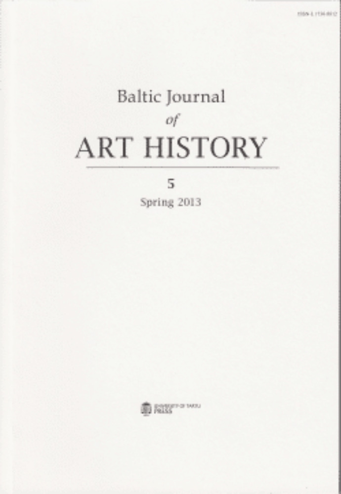 Baltic Journal of Art Hitory, 5. Spring 2013