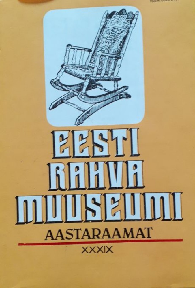 Eesti Rahva Muuseumi aastaraamat XXXIX