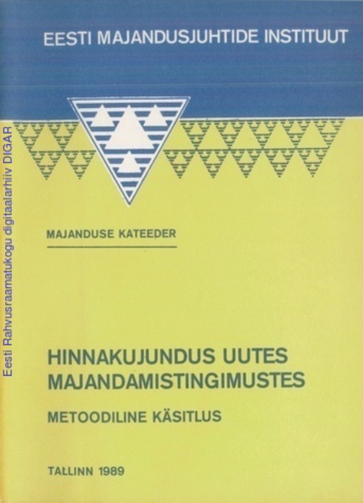 Hinnakujundus uutes majandamistingimustes