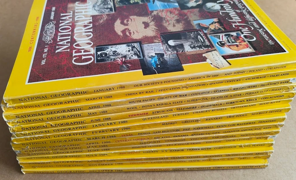 Ajakirjad National Geographic 1986 ja 1988