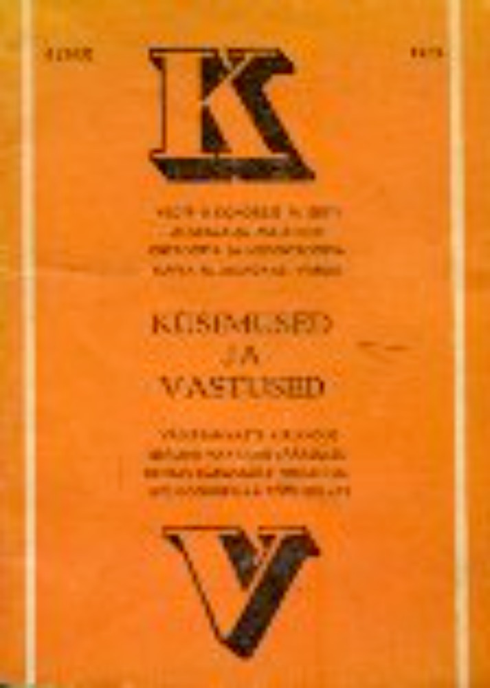 Küsimused ja Vastused