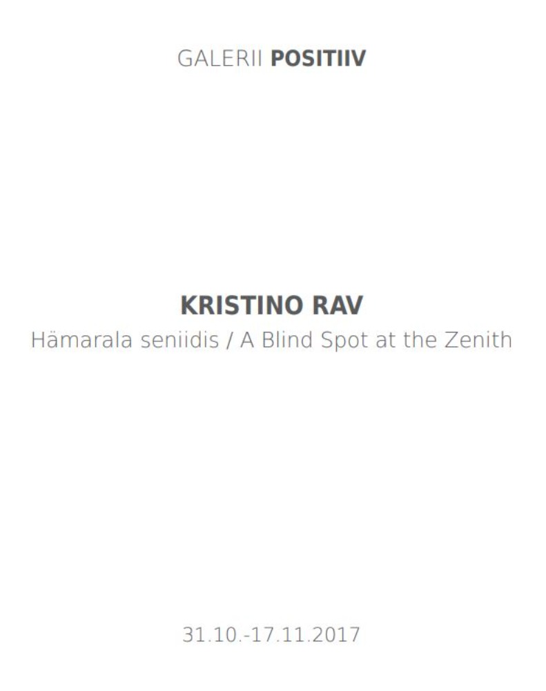 Kristino Rav. Hämarala seniidis : 31.10.-17.11.2017