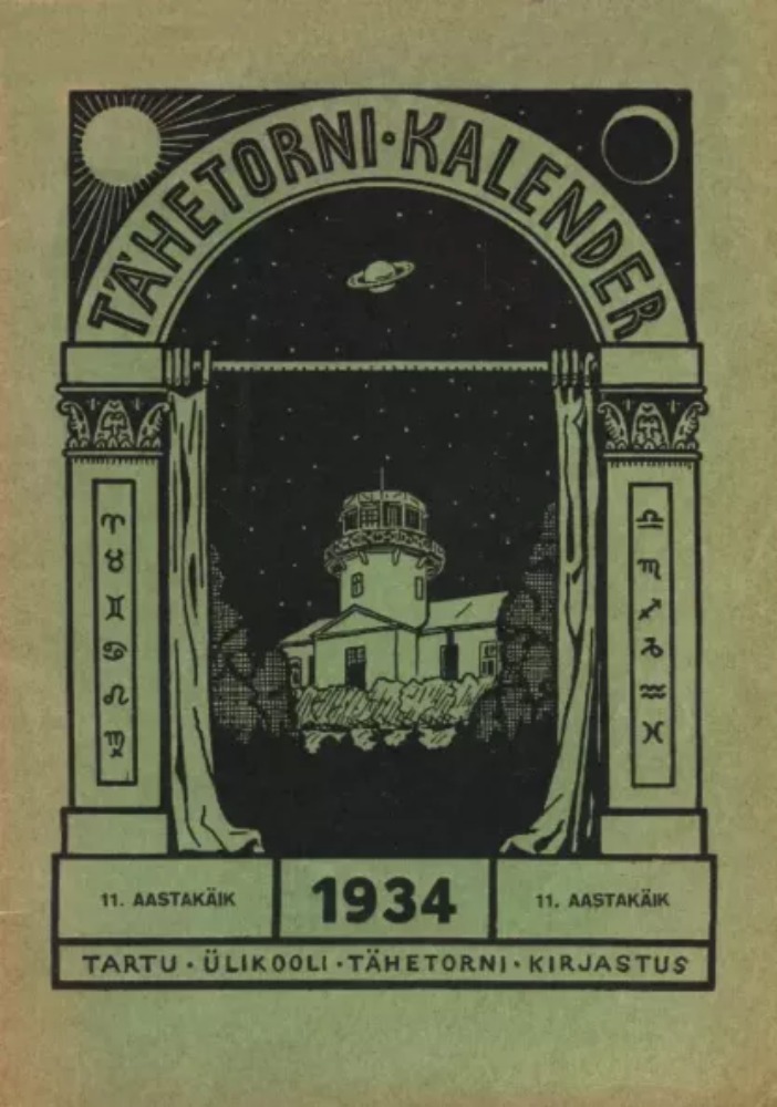 Tartu Ülikooli Tähetorni kalender 1934. aastaks