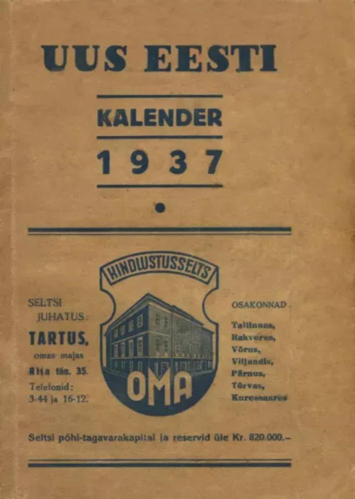 Uus Eesti kalender 1937