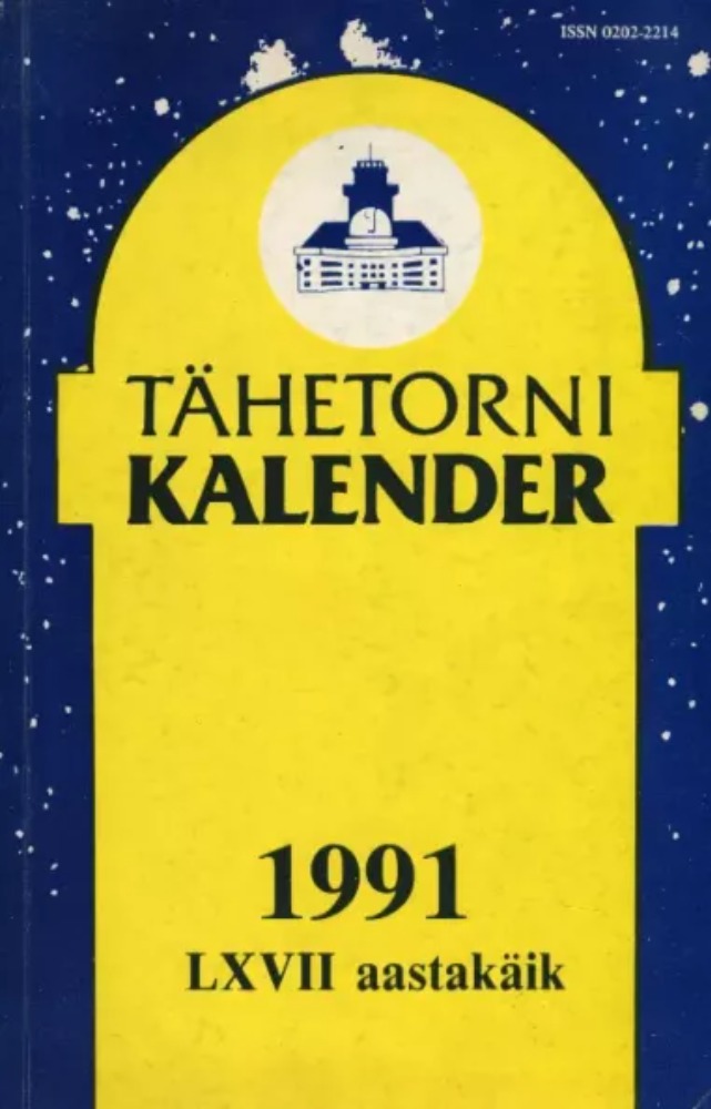 Tartu Tähetorni kalender 1991. aastaks