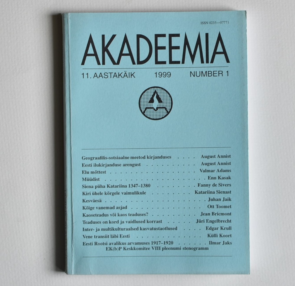 Akadeemia 1/1999